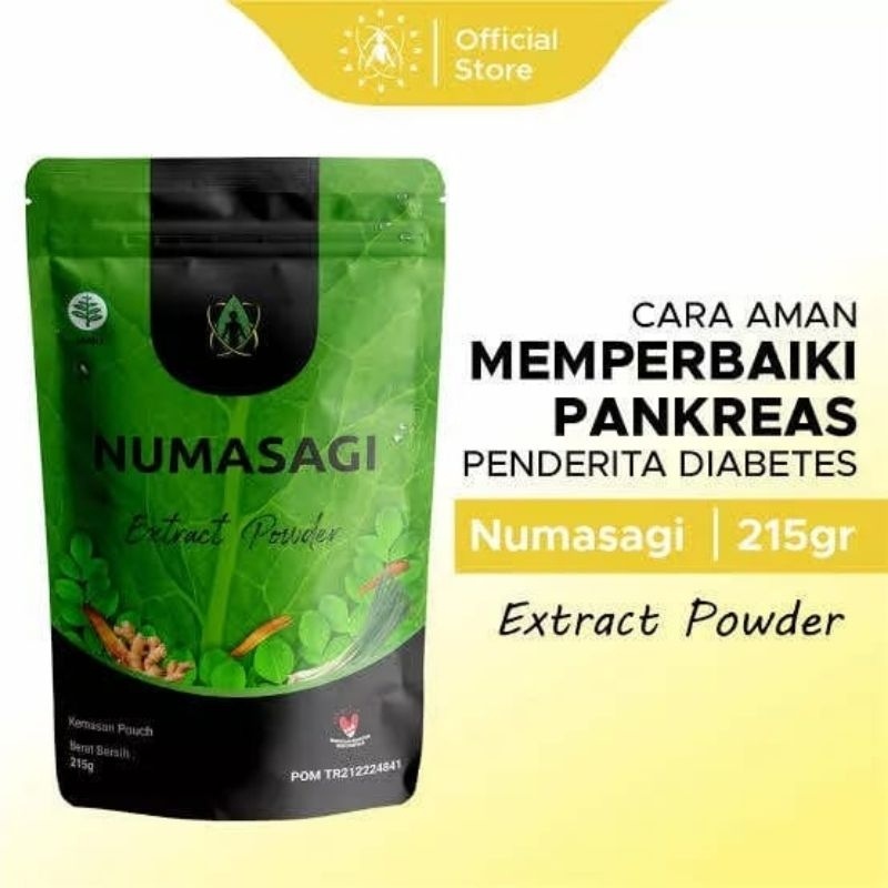New NuMasagi Masagi 215 gr Serbuk Herbal Gula Darah Diabetea Kencing Manis