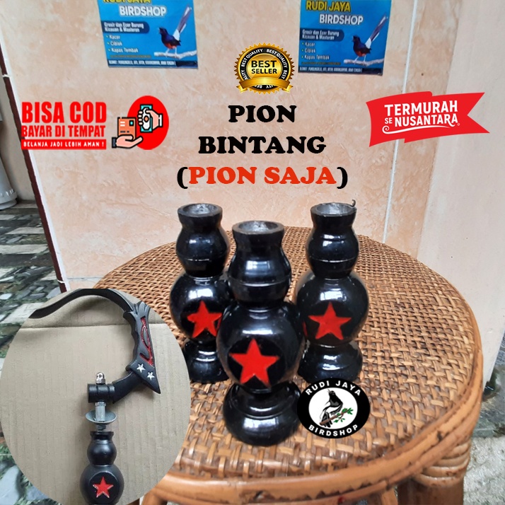 READY PION ALUMINIUM BINTANG RESIN RAJAWALI UNTUK GANTUNGAN SANGKAR KOTAK KENARI KACER PLECI PCMI