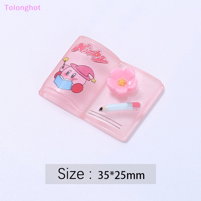 Tolonghot&gt; 5PCS DIY Jepit Rambut Cangkir Air Stiker Ponsel Case Aksesoris Hadiah Bercahaya Mini Resin Kartun Memutar Bunga Pensil Buku well