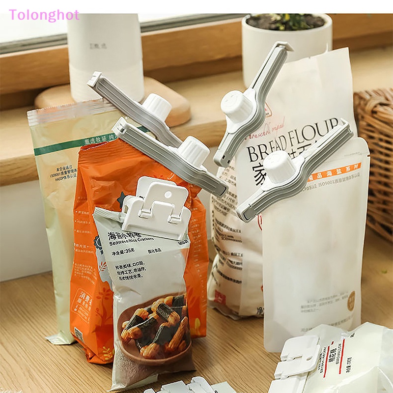 Tolonghot&gt; 1PC Klip Segel Tutup Sekrup Tas Bumbu Susu Bubuk Salt Bag Sealing Clip Snack Preservation Clip Gadget Aksesoris Dapur well