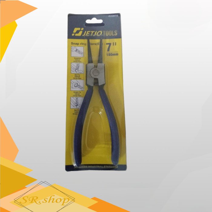 JETJO Tang Snap Ring Lurus Buka Tutup 7" ES IS - SNAPLURUSBUKA untuk buka snapring kick stater matic