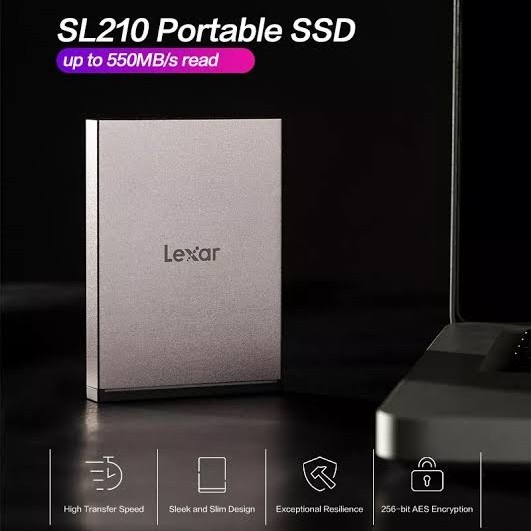 SSD Eksternal 1TB LEXAR SL210 Type C SSD Portable 1TB LEXAR