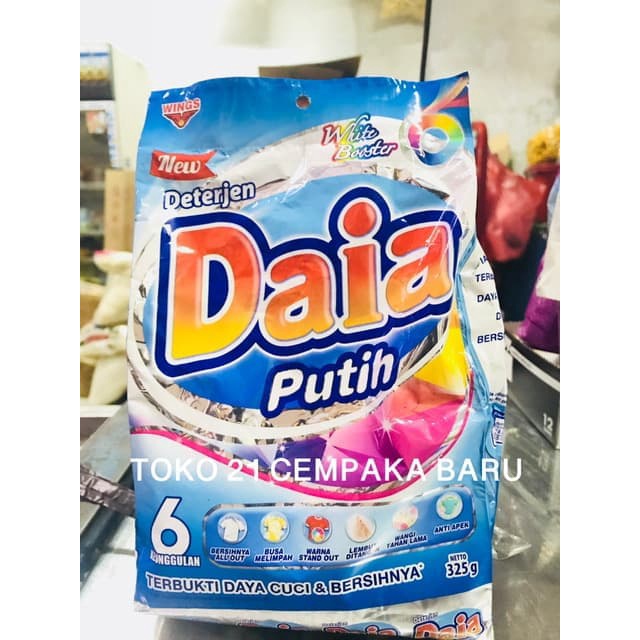 

Daia PUTIH Deterjen BUBUK Rp 5.000 / PCS | Daia Detergen Pakaian Promo