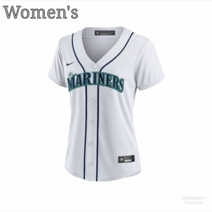 WOMEN'S JERSEY MLB NIKE BASEBALL SEATTLE MARINERS PUTIH ORIGINAL