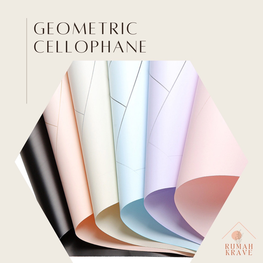 

RUMAH KRAVE - Geometric Cellophane Wrapping Paper Buket Bunga