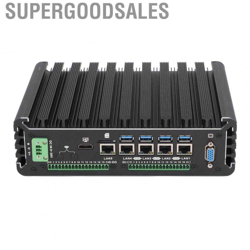 Supergoodsales Industrial   Quiet Heat Dissipation Metal Case PC Dustproof 4G 64G with MINI PCI E Slot for Automated Industry