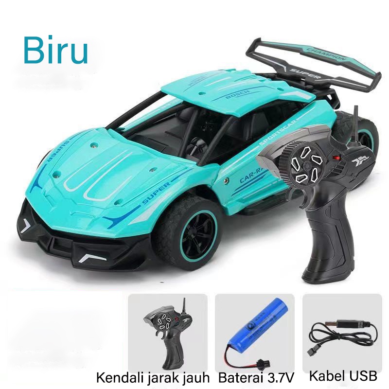 2.4G Mainan Tenaga Kuda Tinggi yang Dapat Diisi Ulang Mainan Remote Control Mobil Rc Racing Drift