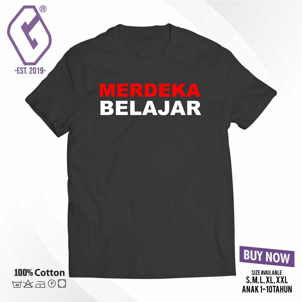 kaos merdeka belajar  baju  merdeka belajar _Vimelnesha