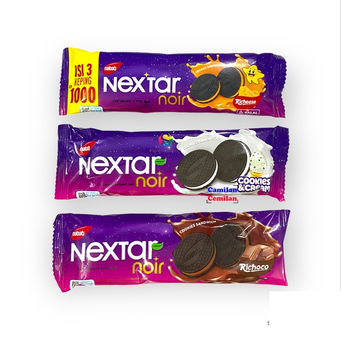 

Nabati Nextar Noir Richoco Keju Cookies 1 Pack Isi 10 pcs @28.5gr Snack Grosir Murah Surabaya