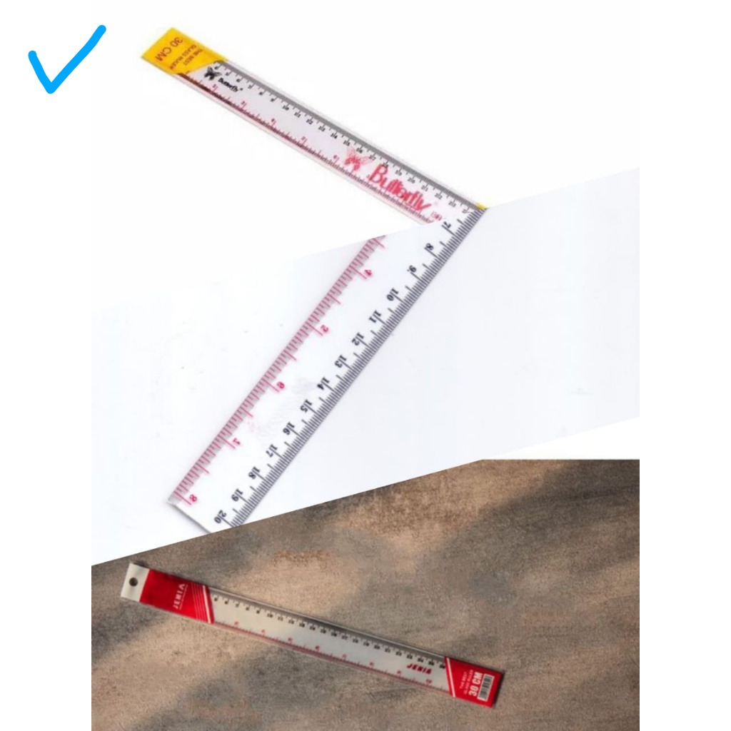 

Penggaris mistar garisan 15 20 30 cm plastik ECER ...