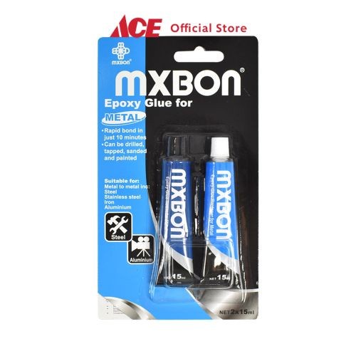 

Ace - Mxbon Set Lem Epoxy Metal 15 Ml 2 Pcs