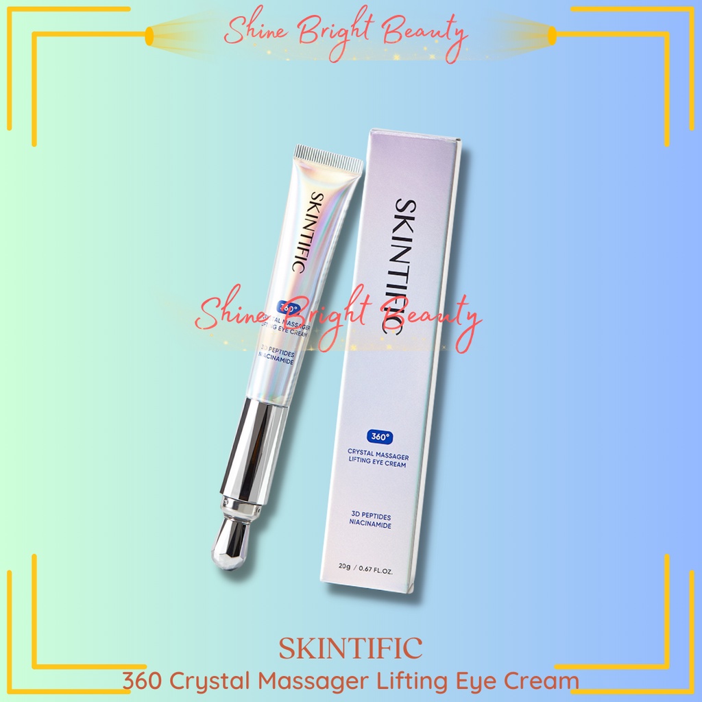 SKINTIFIC - 360 Crystal Massager Lifting Eye Cream【BPOM】BPOM eye krim serum
