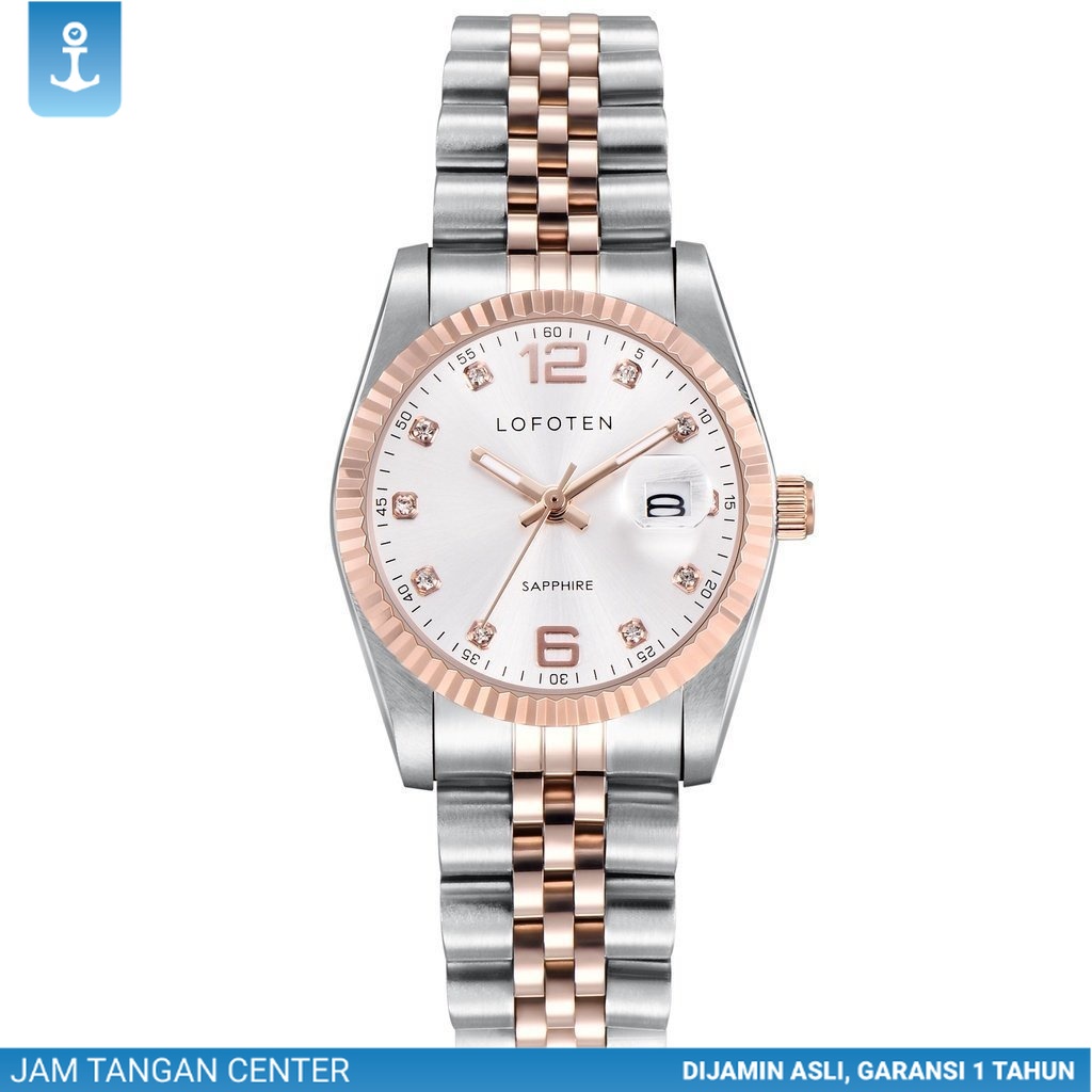 LOFOTEN Jam Tangan Couple Analog F-8105L & F-8105M Stainless Steel