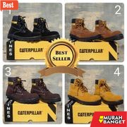 Boot pria terbaru- SEPATU SAFETY SEMI BOOTS CATERPILLAR SBY TINGGI PRIA KULIT SUEDE BOOT SAVETY BUT 