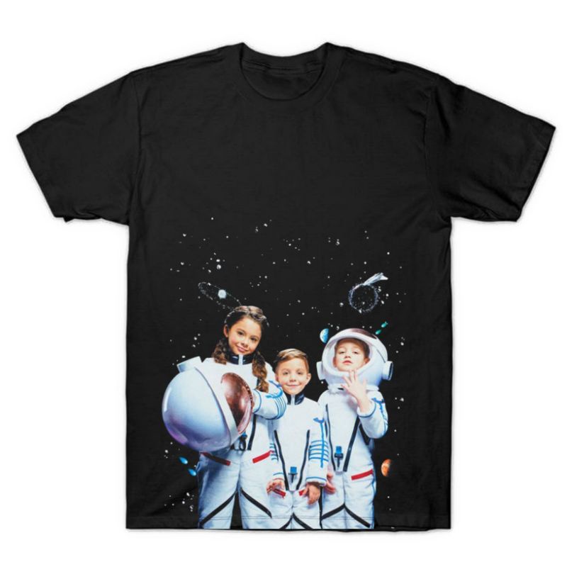 kaos ADLV Trio Astronaut Tee Black Cotton  Authentic baju tshirt bootleg vintage pria wanita dewasa 