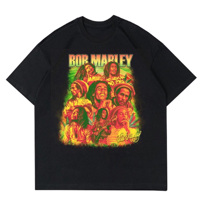 KAOS BAJU BOB MARLEY - NO WOMAN NO CRY | T-SHIRT BOB MARLEY NO WOMAN NO CRY VINTAGE | BAJU BOB MARLE