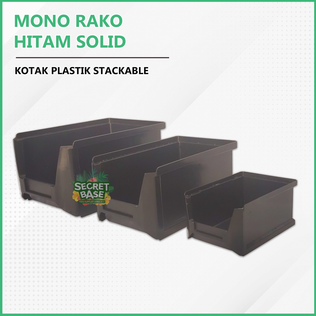 MONO RAKO - Kotak Plastik Stackable / Rak Susun / Rak Komponen / Box Organizer Mini