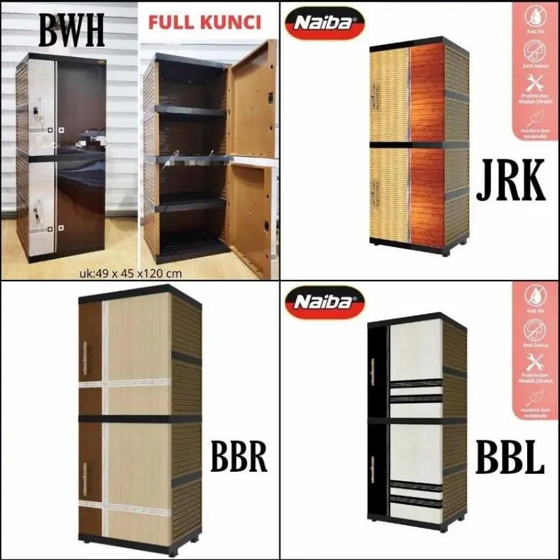 Lemari Naiba 5 susun full kunci