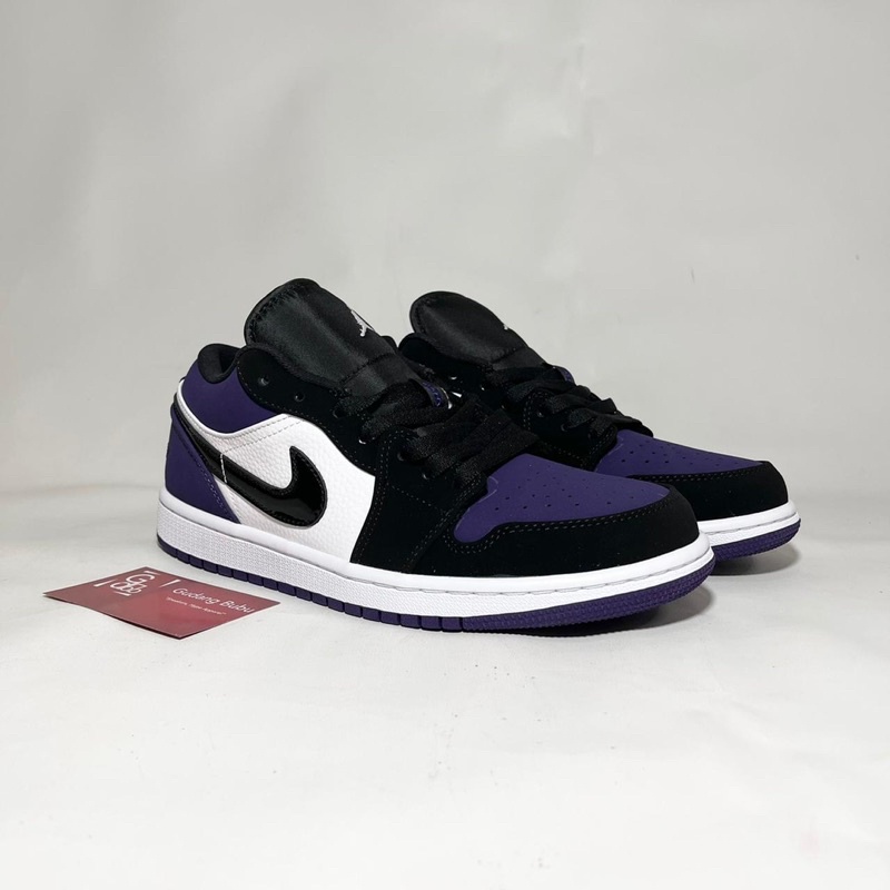 Sneakers Air Jordan 1 Low Black Court Purple White Purple Vs
