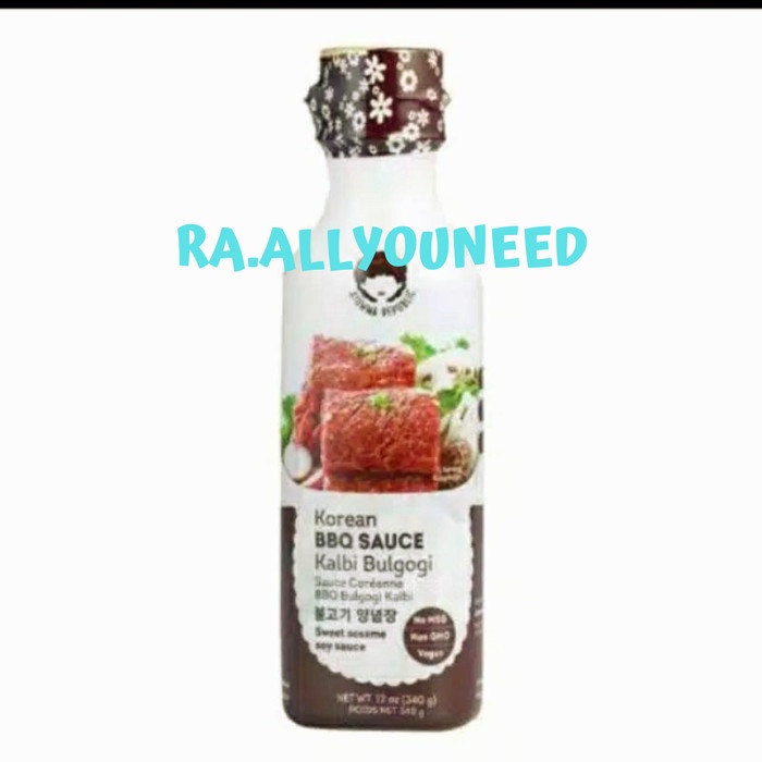 

Korean BBQ Sauce Marinande (Bulgogi) 335gr