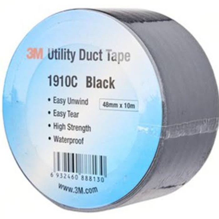 

NEW PRODUCT !!! Murah 3M Duct Tape 1910C 48mm x 10mtr Lakban Isolasi Kain - Black TERLARISSS TERBARUUU