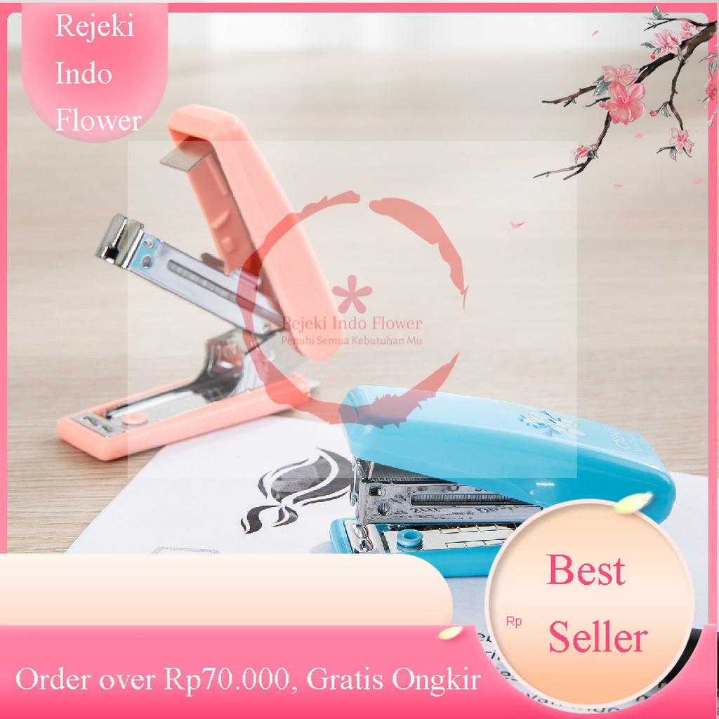 

REJEKI STAPLER STAPLES 10 LEMBAR HEKTER DESAIN COMPACT GAMBAR BUNGA WARNA PASTEL ALAT TULIS KANTOR SEKOLAH KULIAH E0222
