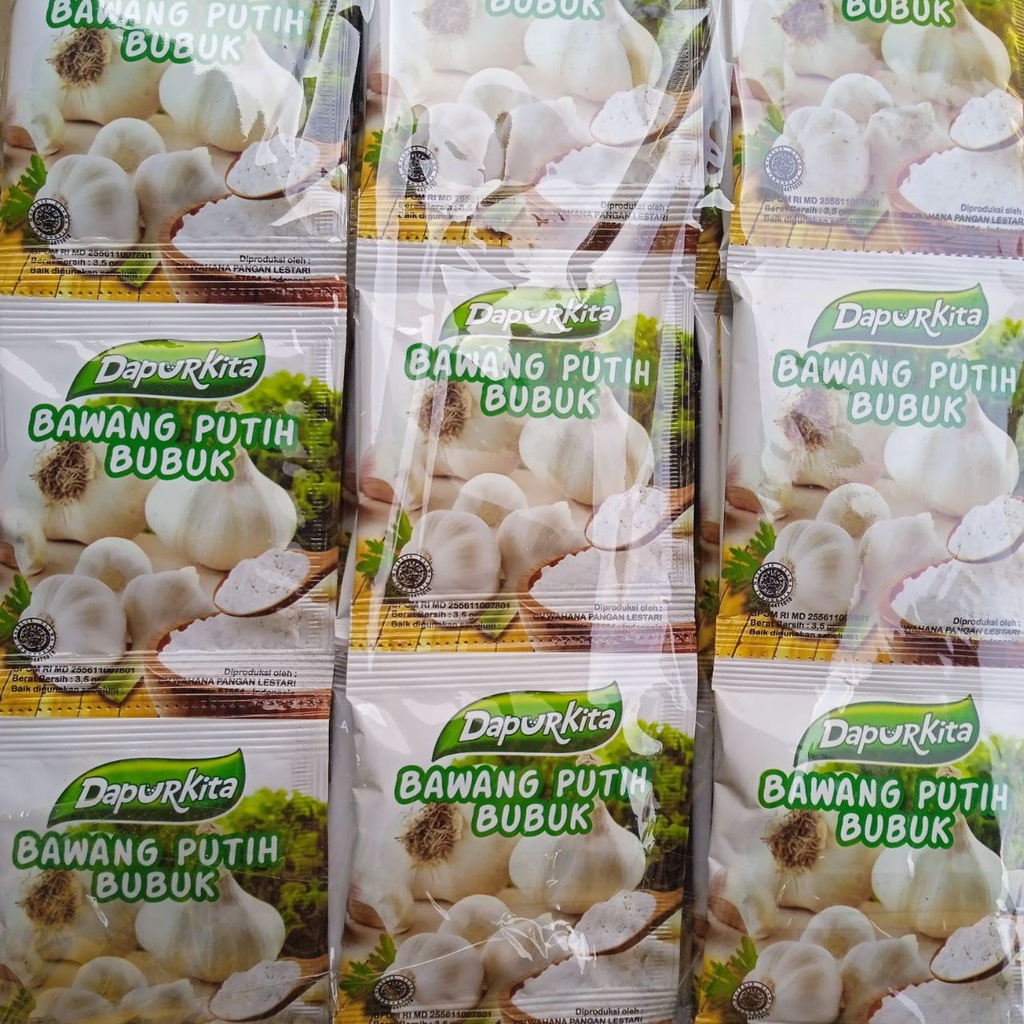 

DAPURKITA Bawang putih bubuk Dapur Kita 6 RENTENG ISI 72 SACHET @3.5 GR ORIGINAL
