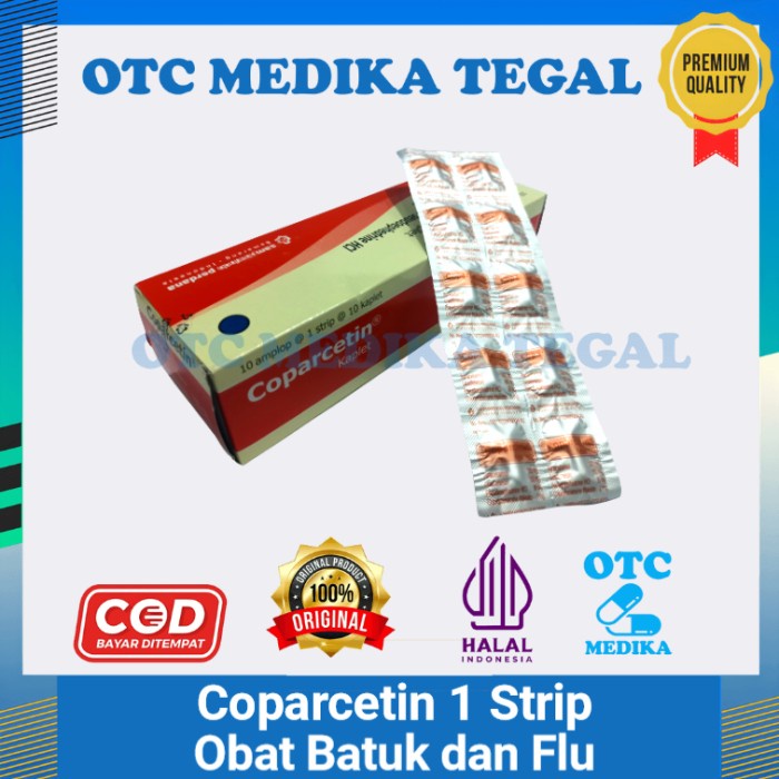Coparcetin 1 Strip Obat Batuk dan Flu Disertai Demam