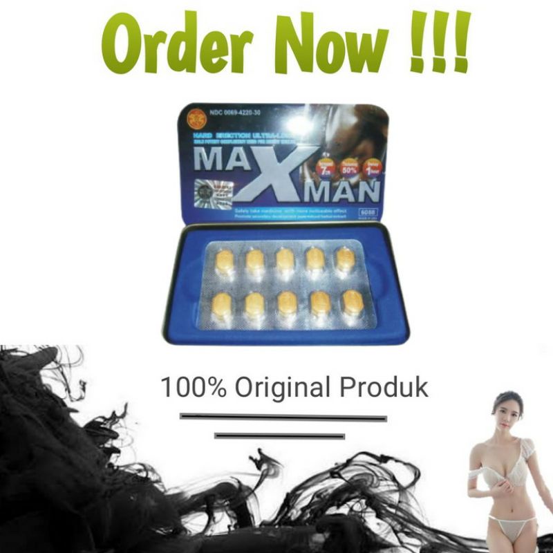 BISA COD MAXMAN ASLI 100% ORIGINAL OBAT KUAT PENAMBAH STAMINA PRIA