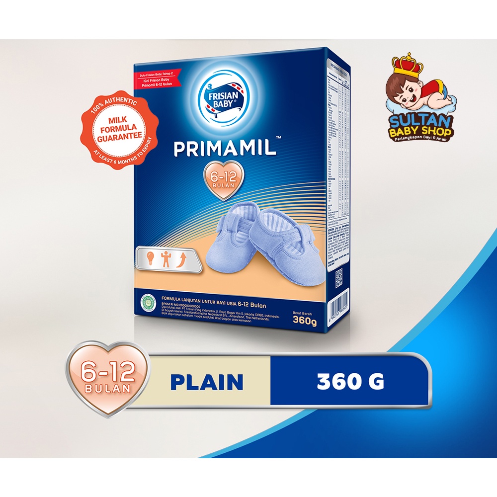 Terlaris FRISIAN FLAG Primamil Susu Formula Bayi 6-12 Bulan 360 gr