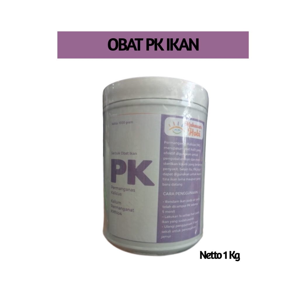 Obat PK Ikan 1kg Kalium Permanganat Steril Bilas PeKa Koi Koki KMnO4