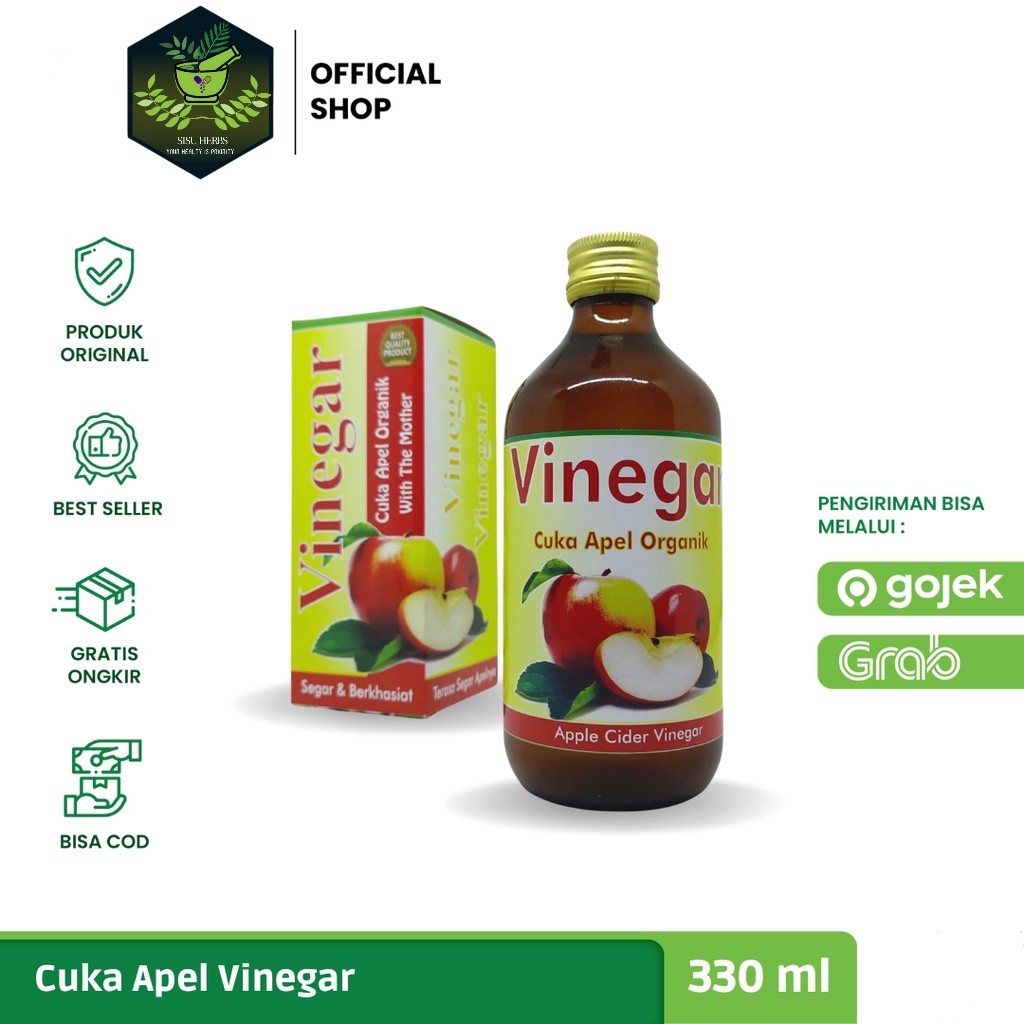 

VINEGAR - CUka Apel Apple Cider Vinegar Organic 330ml