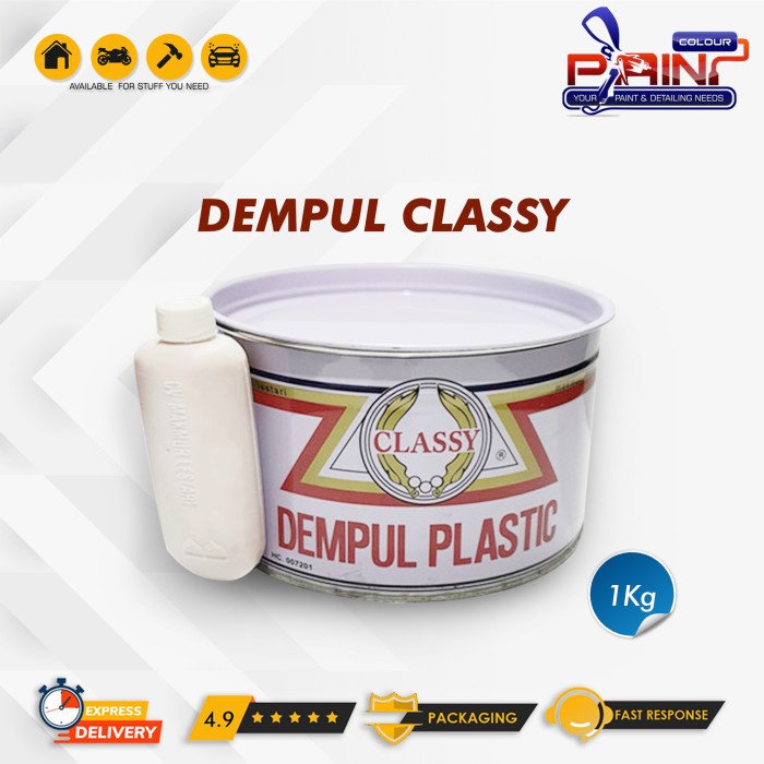 Dempul Classy ukuran 1 Kg Dempul Mobil/Motor/Besi/Kayu