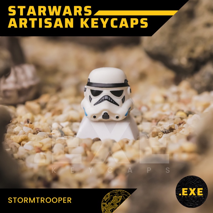 Artisan Keycap / Keycaps Star Wars for Mechanical Keyboard - Stormtrooper