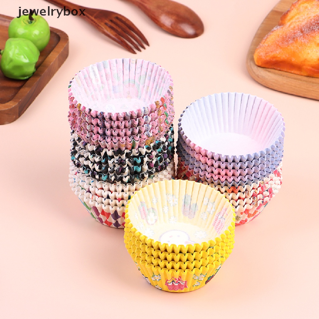 [jewelrybox] 100 Pcs Cupcake Liner Kue Muffin Cetakan Kue Ulang Tahun Pesta Dekorasi Butik