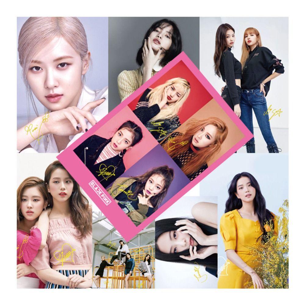 Mxbeauty Blackpink Poster Oversized Korea 8pcs/set HD Foto Mural Paper Kamar Tidur Wallpaper Penyanyi Poster Jennie Tempel Poster Blackpink