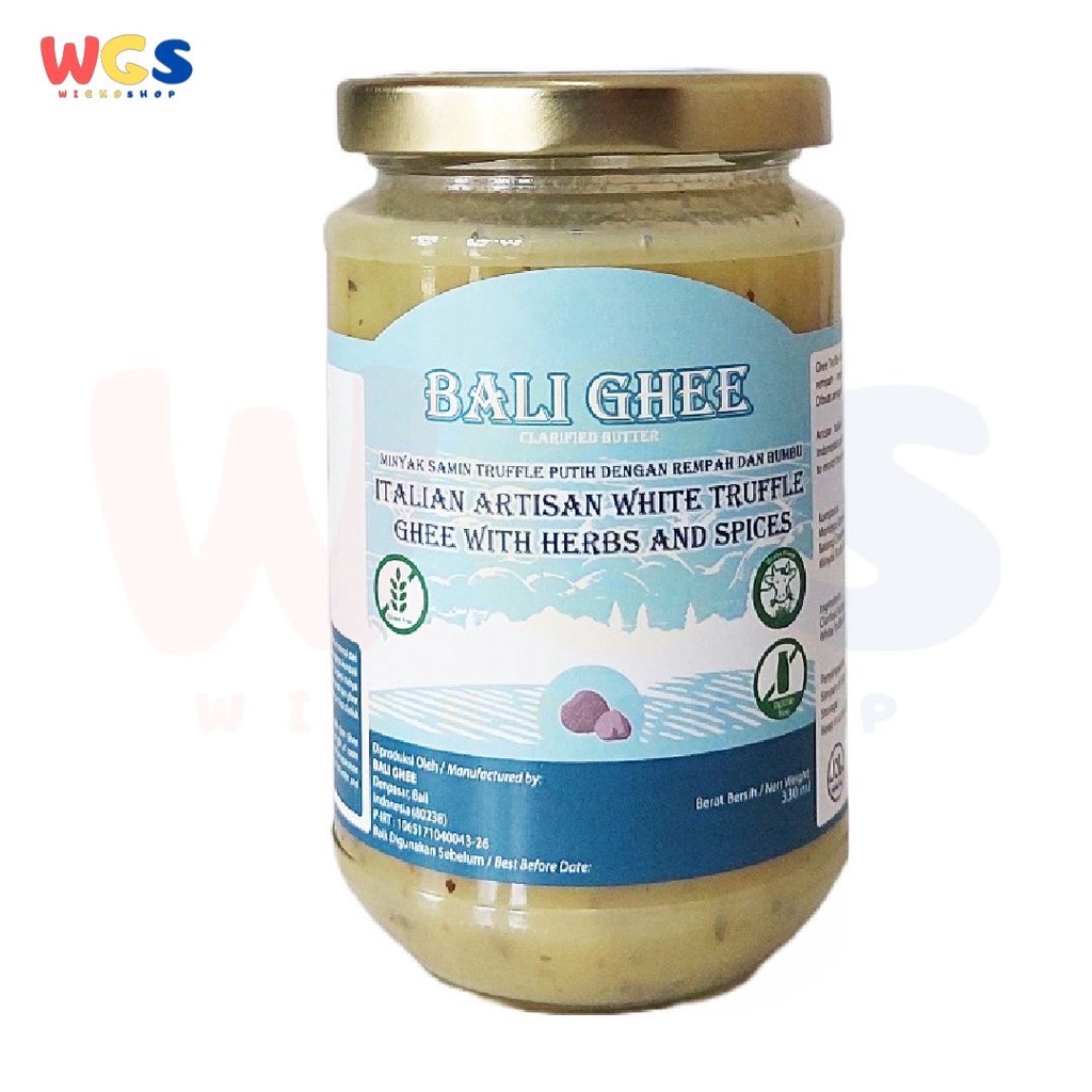 

Bali Ghee Clarified Butter Ghee White Truffle Gluten Free 330ml