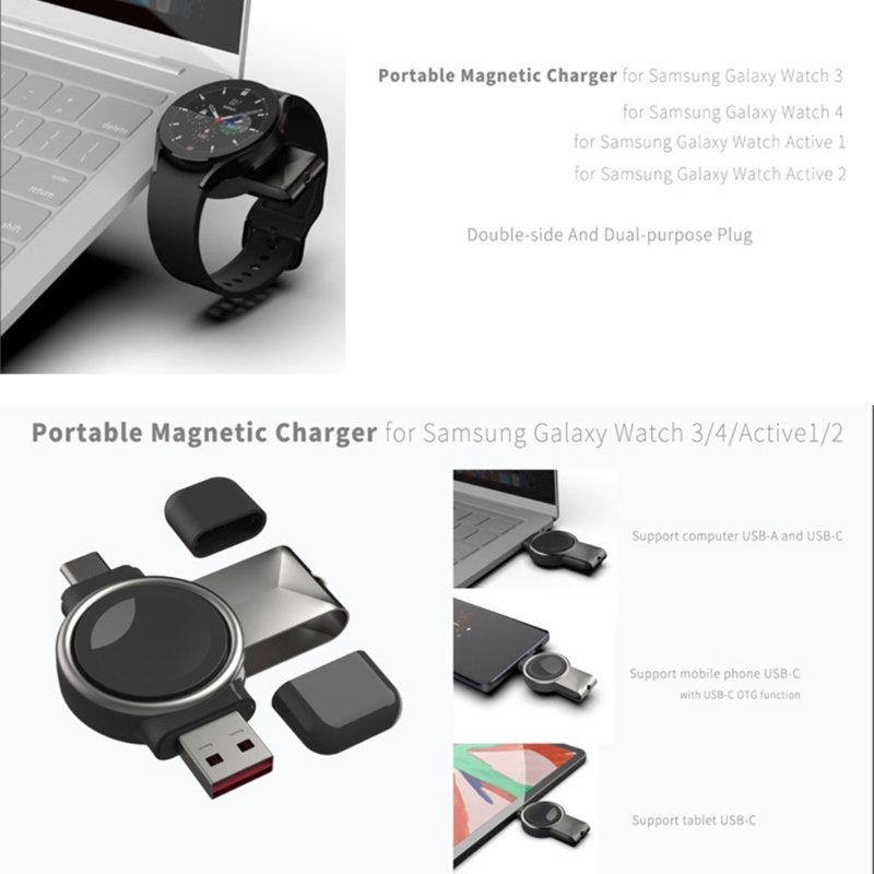 Charger Wireless zzz Untuk Jam Tangan 4 3aktif1 2charge Magnet 40 41 40 45mm Watch