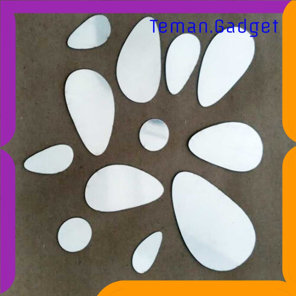 TG -  ART SOLEDI Sticker Dekorasi Dinding Mural Mirror Acrylic 13 PCS - SL09