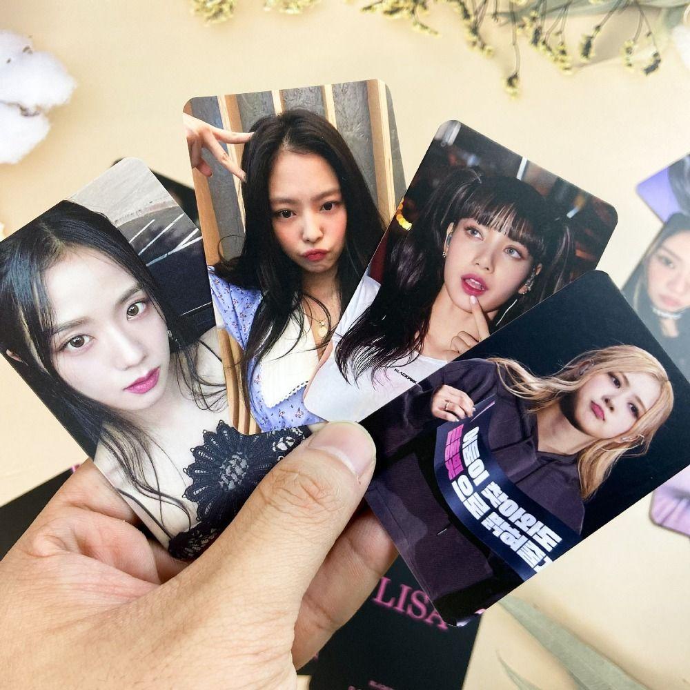 Fishstick Blackpink Postcards Fashion 8pcs /set Asrama Cetak Foto Kamar Tidur HD Kartu Perempuan Grup Kartu