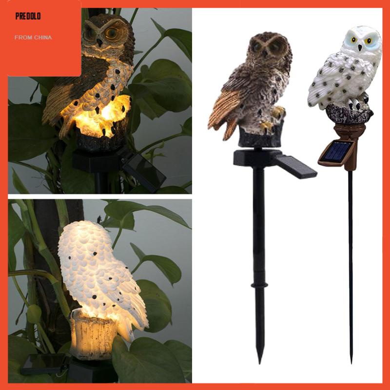 [Predolo] Owl Taman Lampu Tenaga Surya Outdoor LED Dekorasi Landscape Light Rumah Tangga