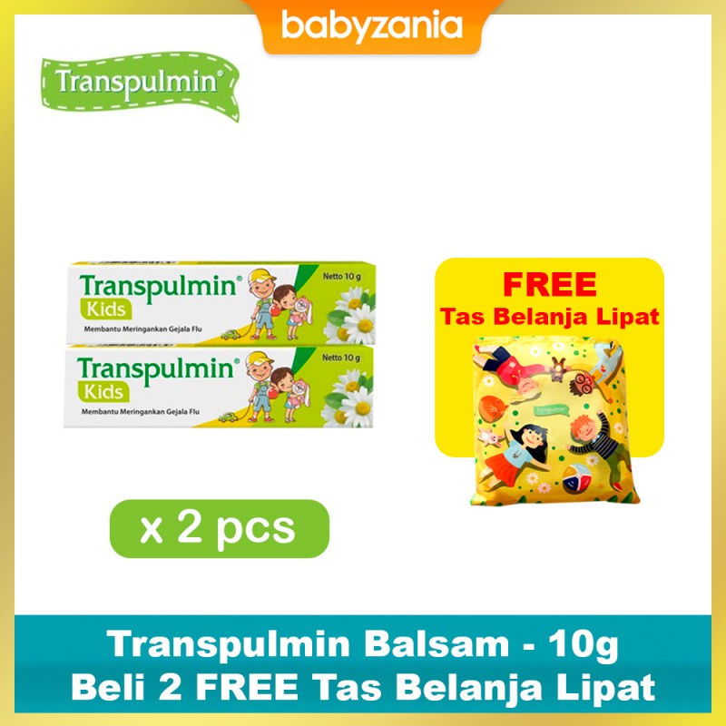 Transpulmin Kids / Baby Balsam 10 gr - Beli 2 FREE 1 Tas Belanja Lipat