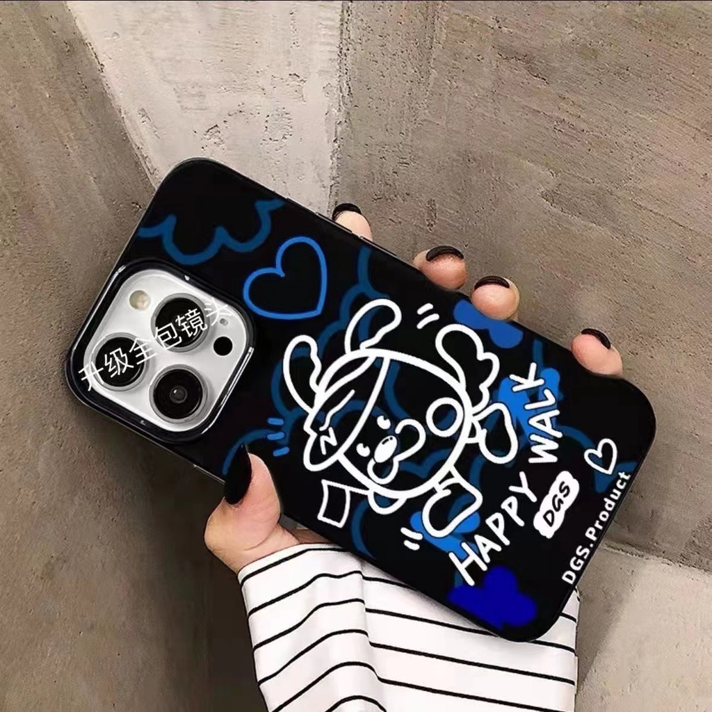 Iphone 14seri TPU Soft Cover Phone Case ins Case Kamera Perlindungan iPhone 14plus 13 12 11 Plus Pro Max 7 8Plus X XR 12mini 13mini Quad Shockproof