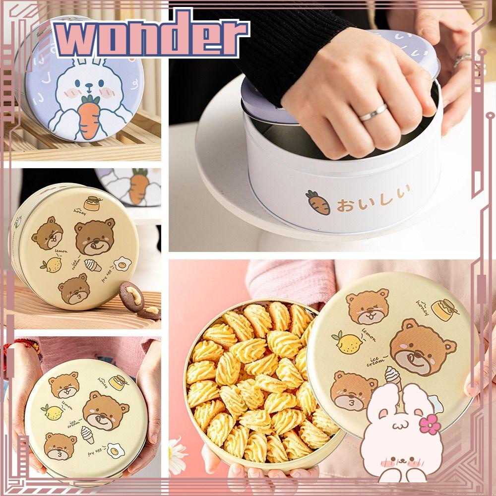 Wonder Cookie Box Dekorasi Rumah Wadah Kue Kering Kotak Hadiah Kartun Biskuit Tin Box