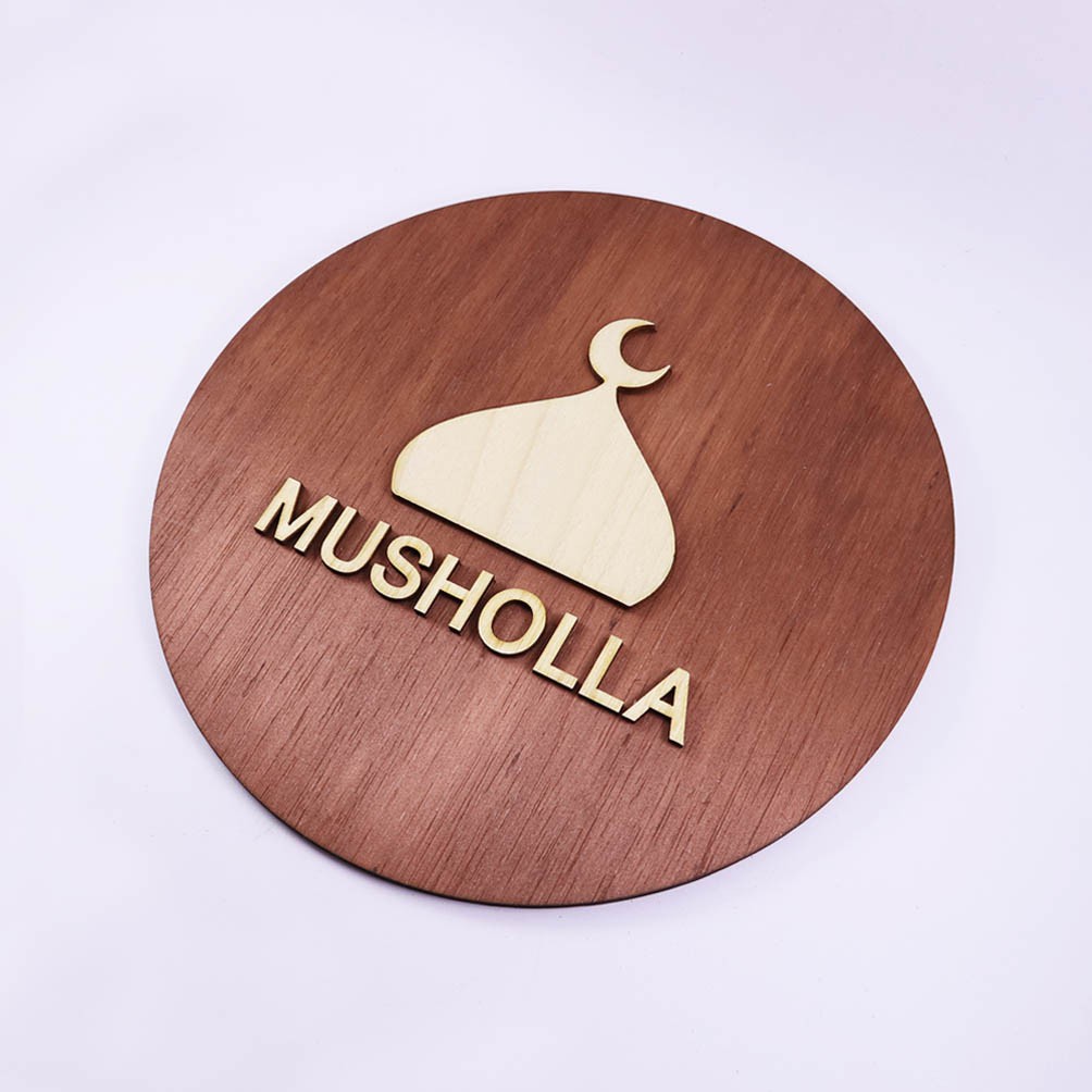 Sign Board | Musholla | Papan Sign Kayu