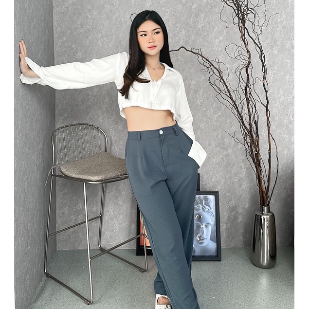 Kulot Crinkle Loose Pants