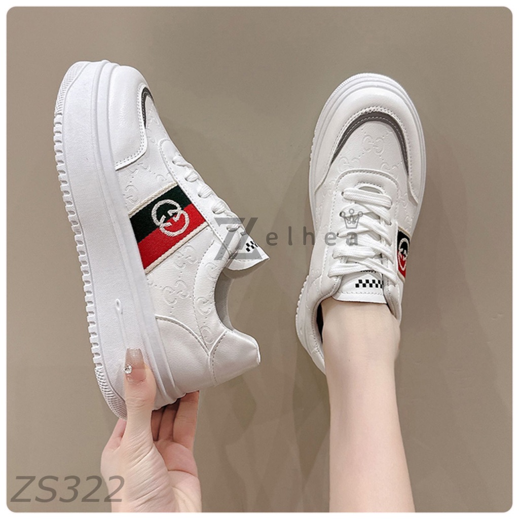 (HZ) Sepatu Sneakers Wanita Premium Sport Shoes ZS322