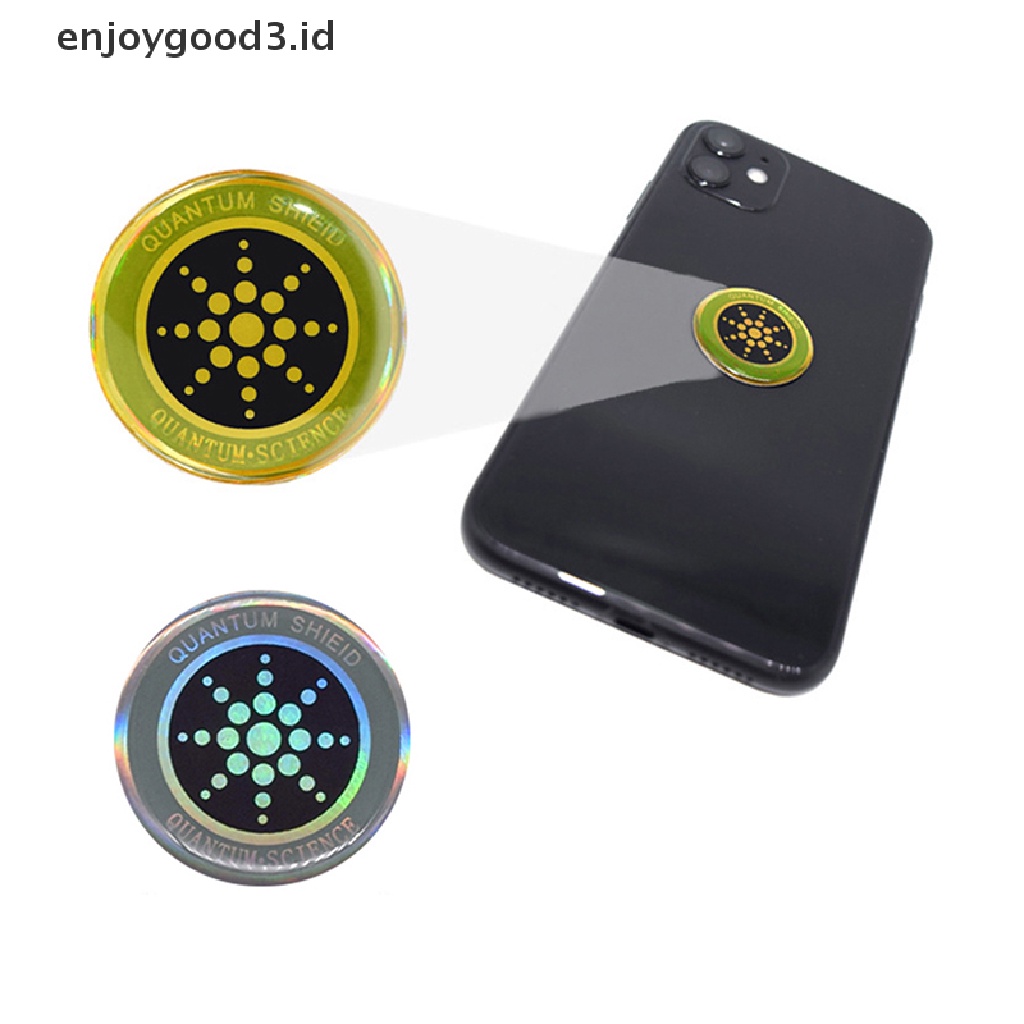 [Rready Stock] Universal Anti-Radiasi Stiker Handphone Bulat Kuantum Perisai Stiker Untuk PC Laptop EMF Protection Sticker (ID)