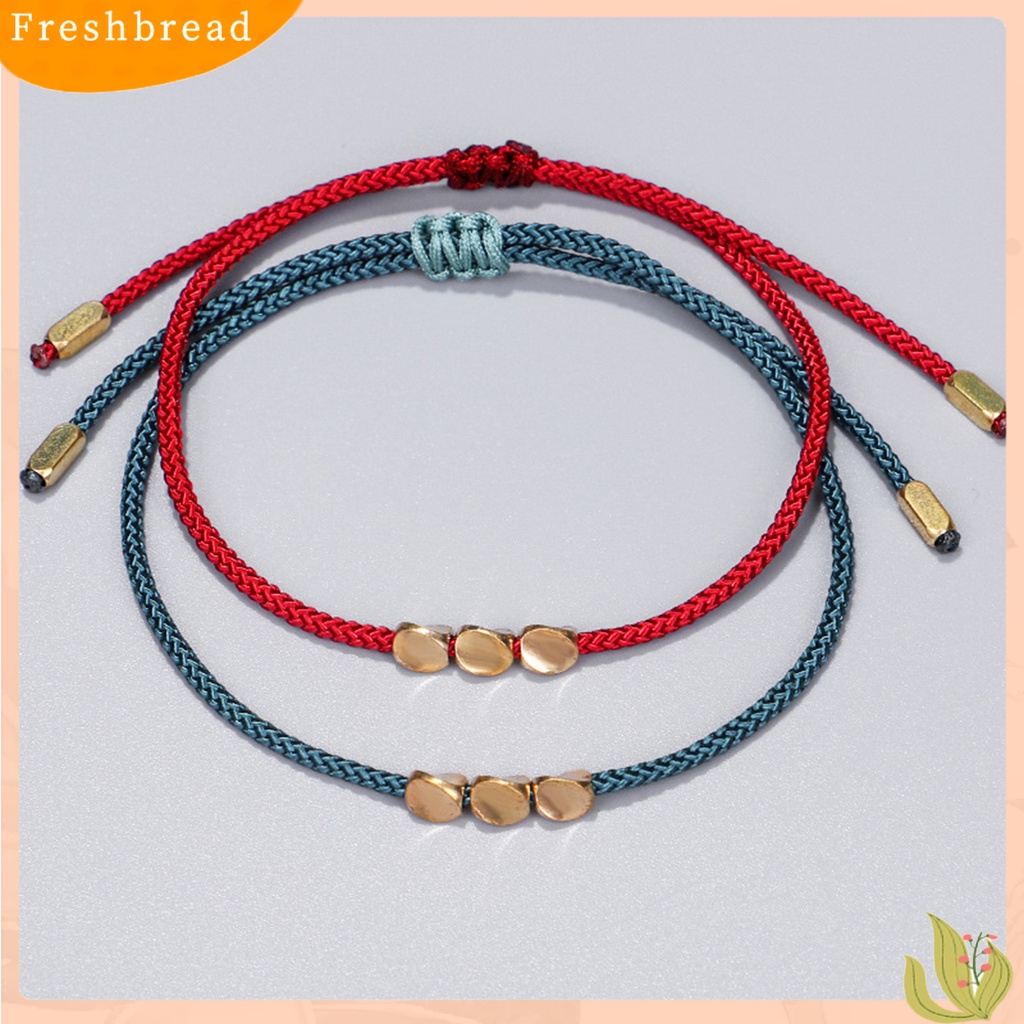 &lt; Freshbread &gt; Gelang Persahabatan Dengan Charms Adjustable Handmade Temperamen Hias Hias Aksesoris Unisex Handmade Braided Bracelet Untuk Kehidupan Sehari-Hari