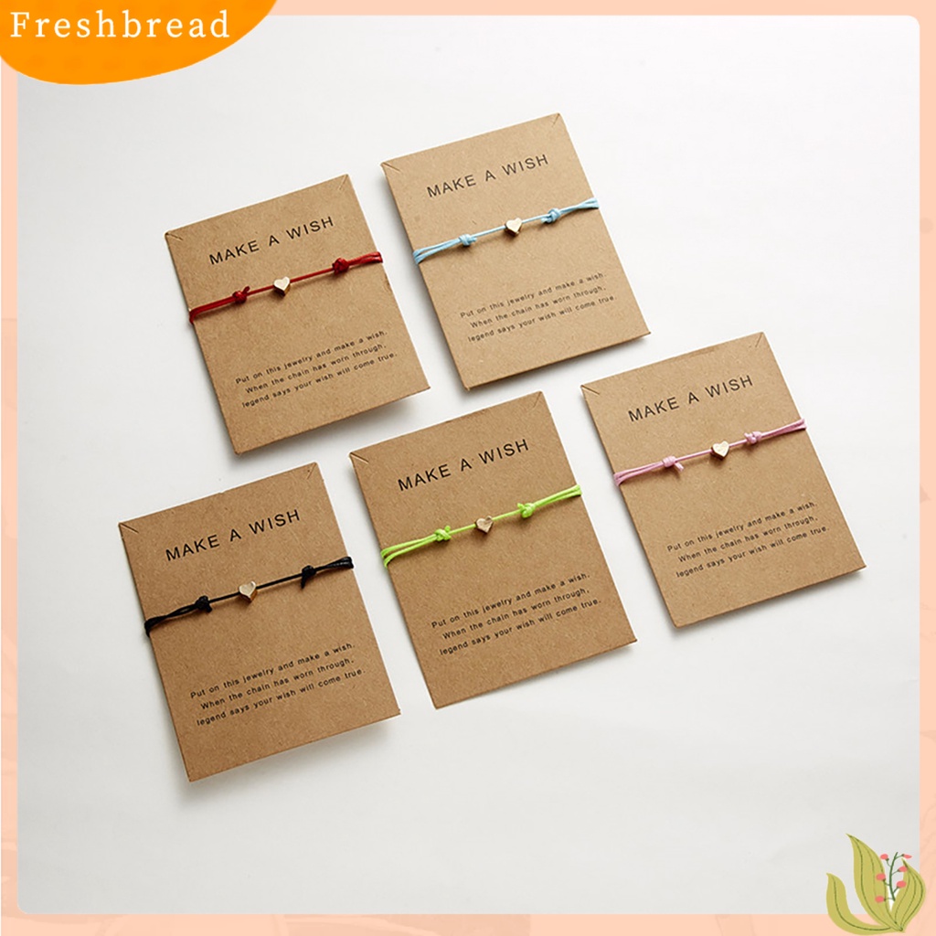 &lt; Freshbread &gt; Gelang Cuff Adjustable Hias Anyaman Warna-Warni Bracelet Untuk Anak Perempuan